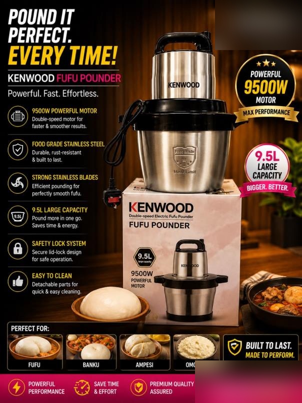 Kenwood Fufu Pounder 9.5L
