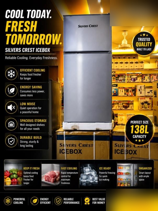 Silvers Crest Icebox 138L